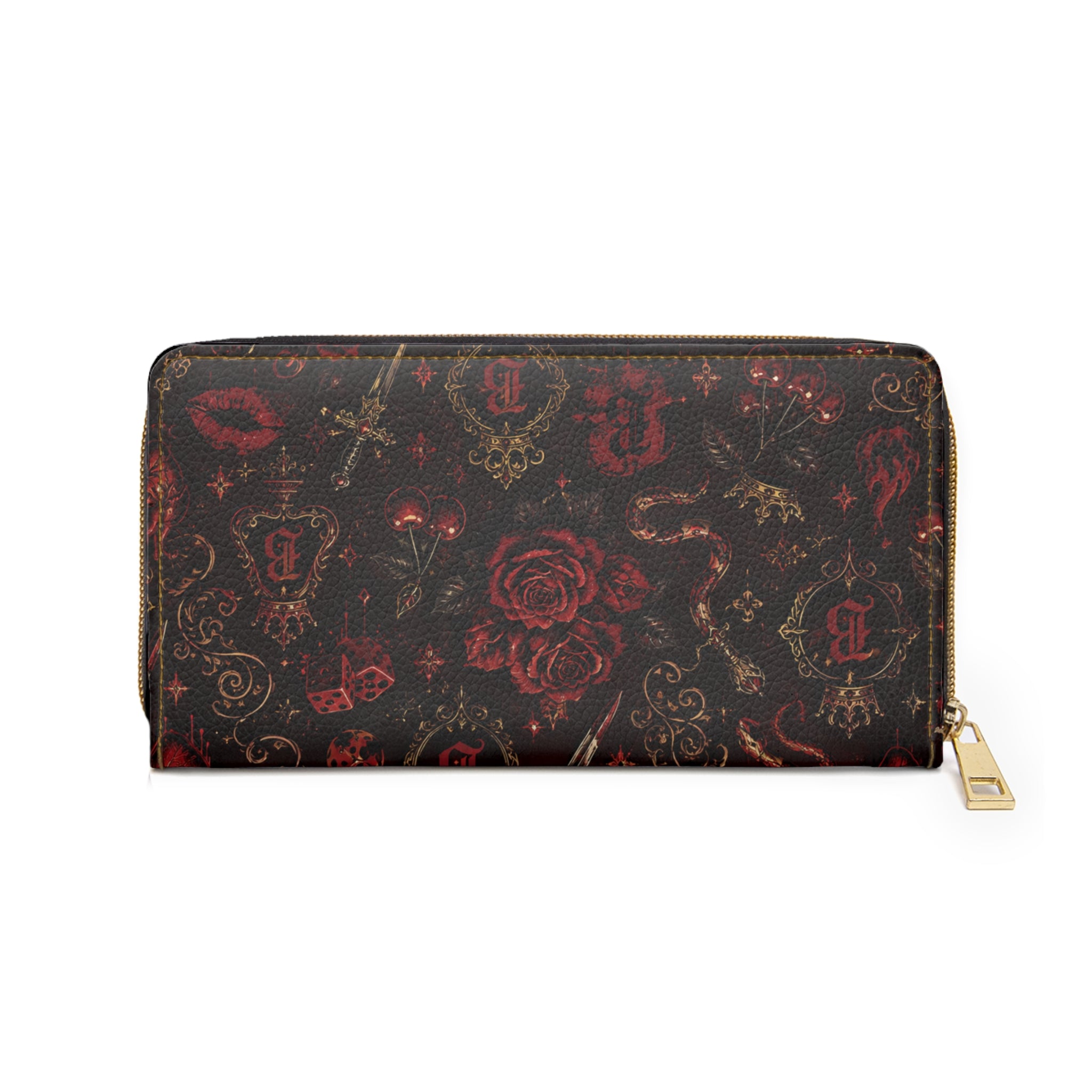 Baccam Red Zipper Wallet