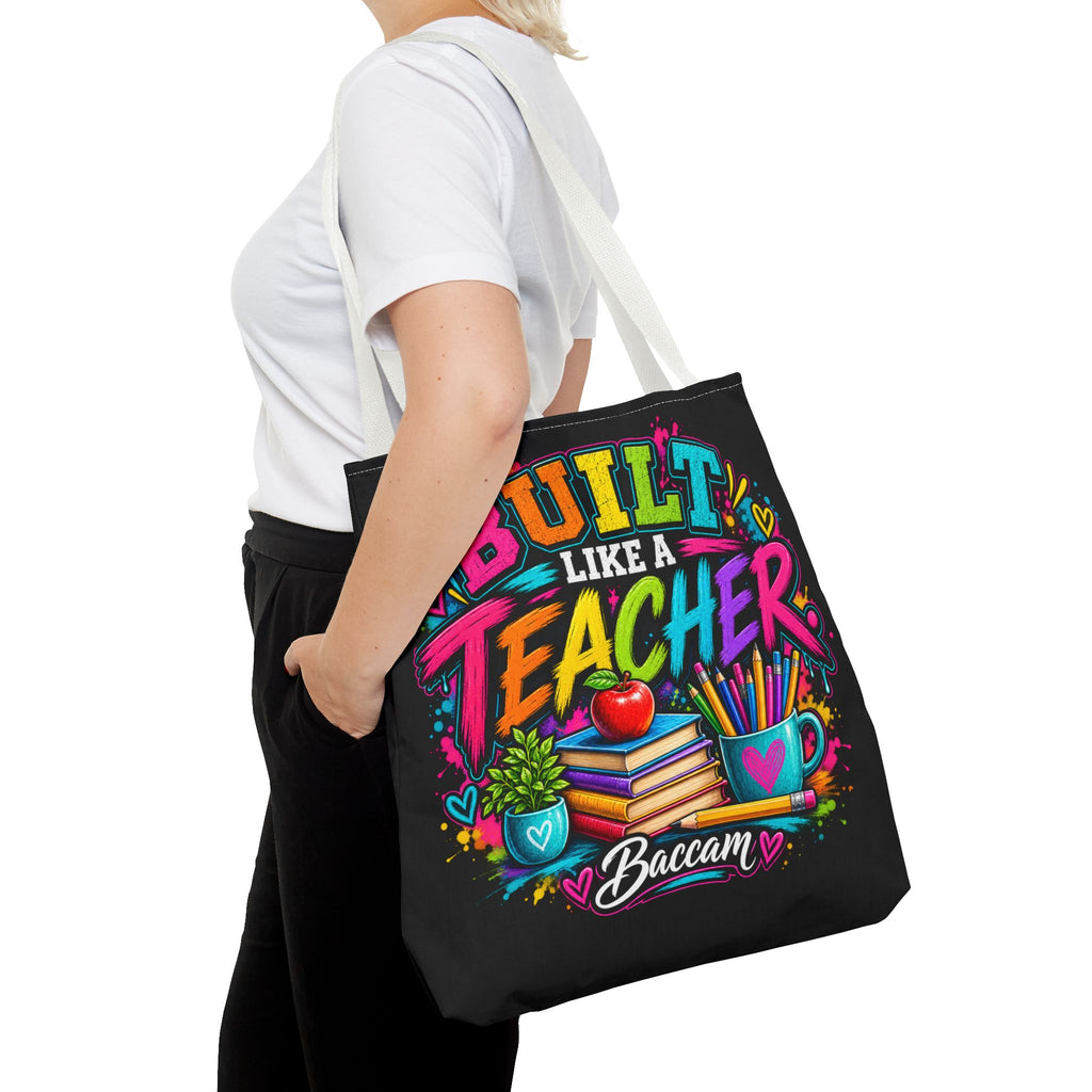 Built like a teacher Tote Bag (AOP)