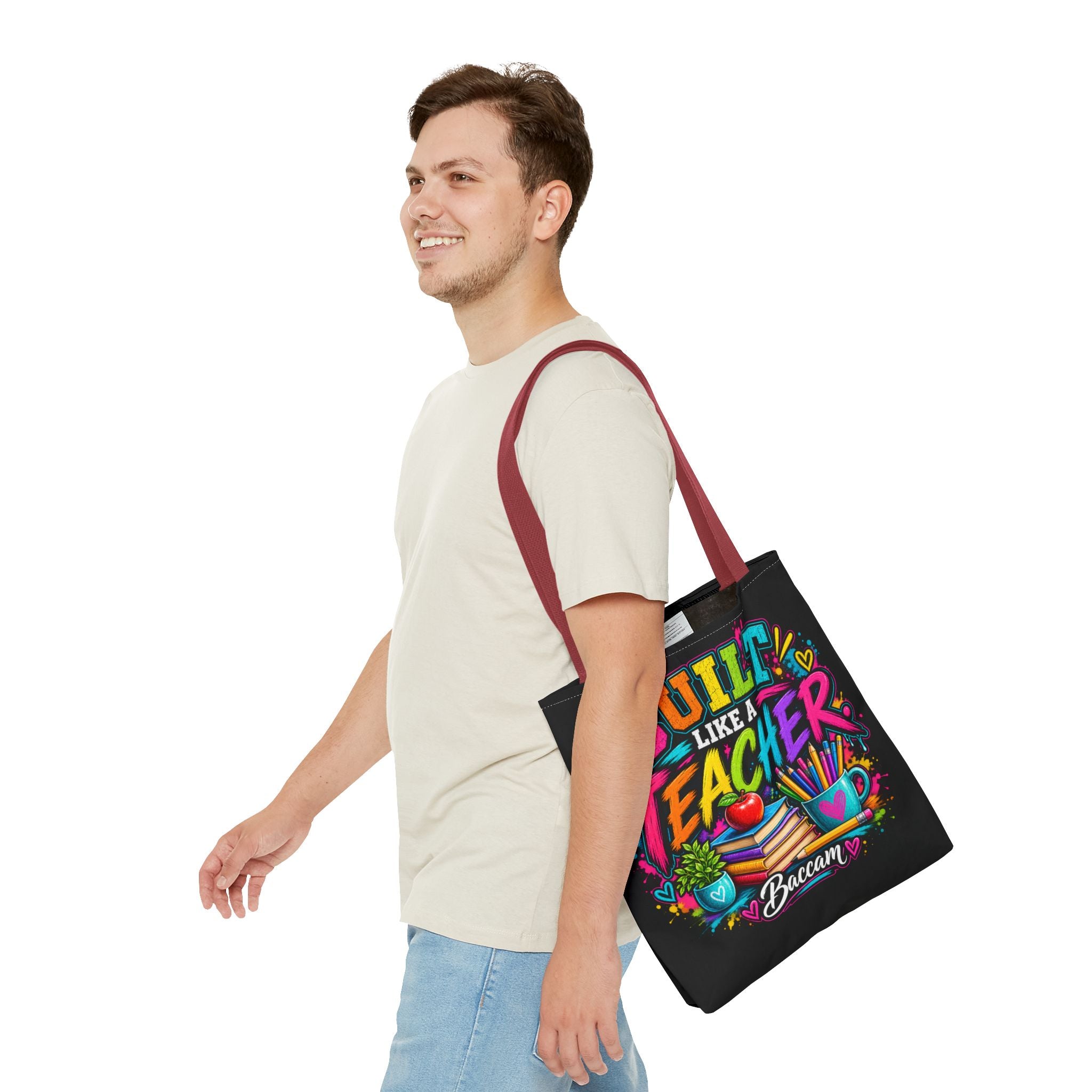Built like a teacher Tote Bag (AOP)