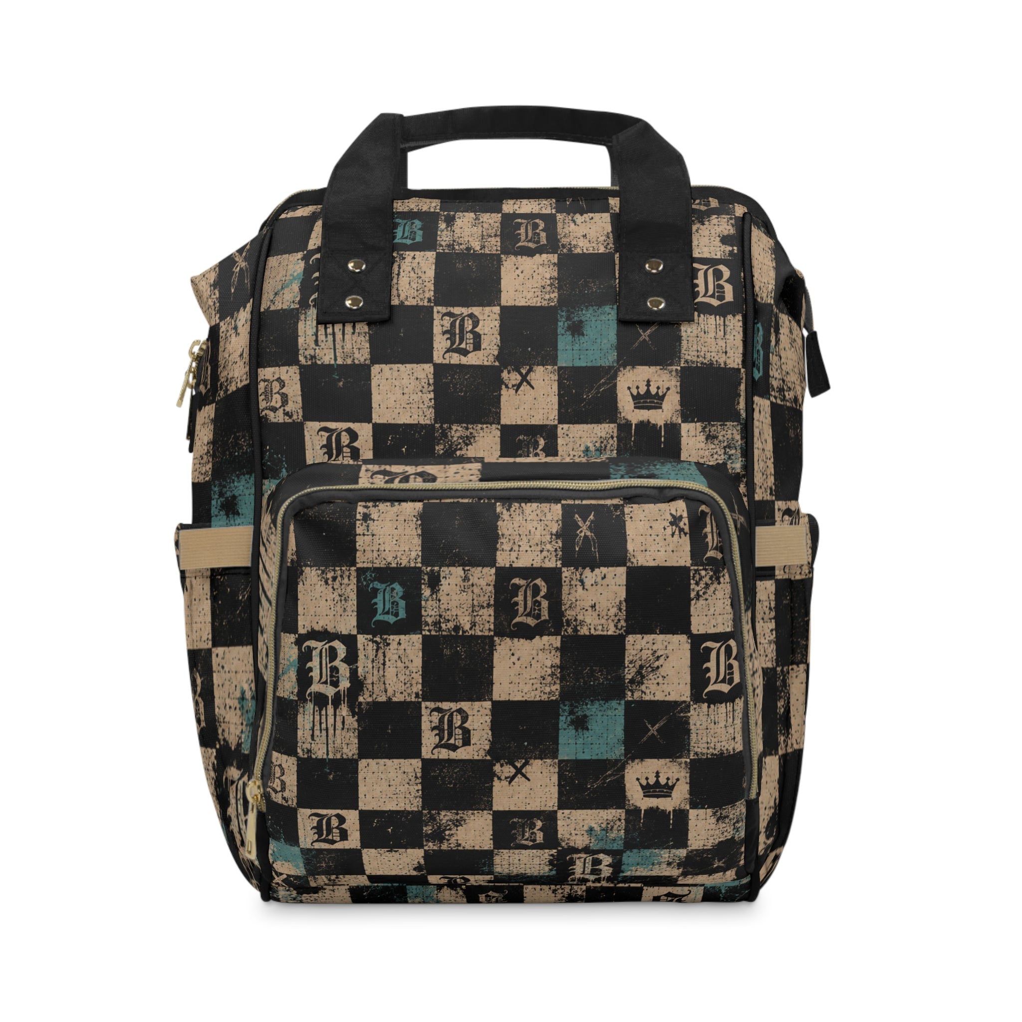 Baccam Checkered Diaper Backpack