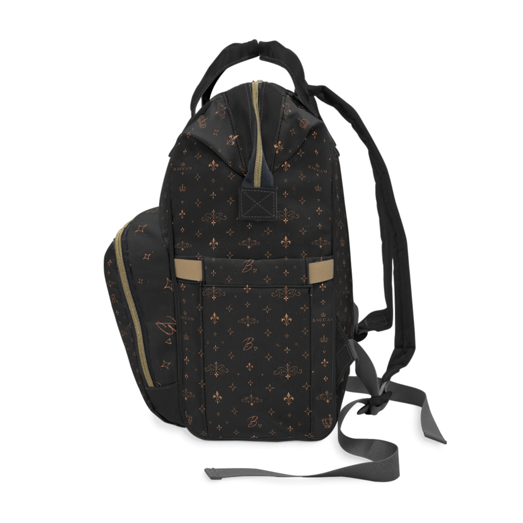 Baccam Black & Gold Diaper Backpack