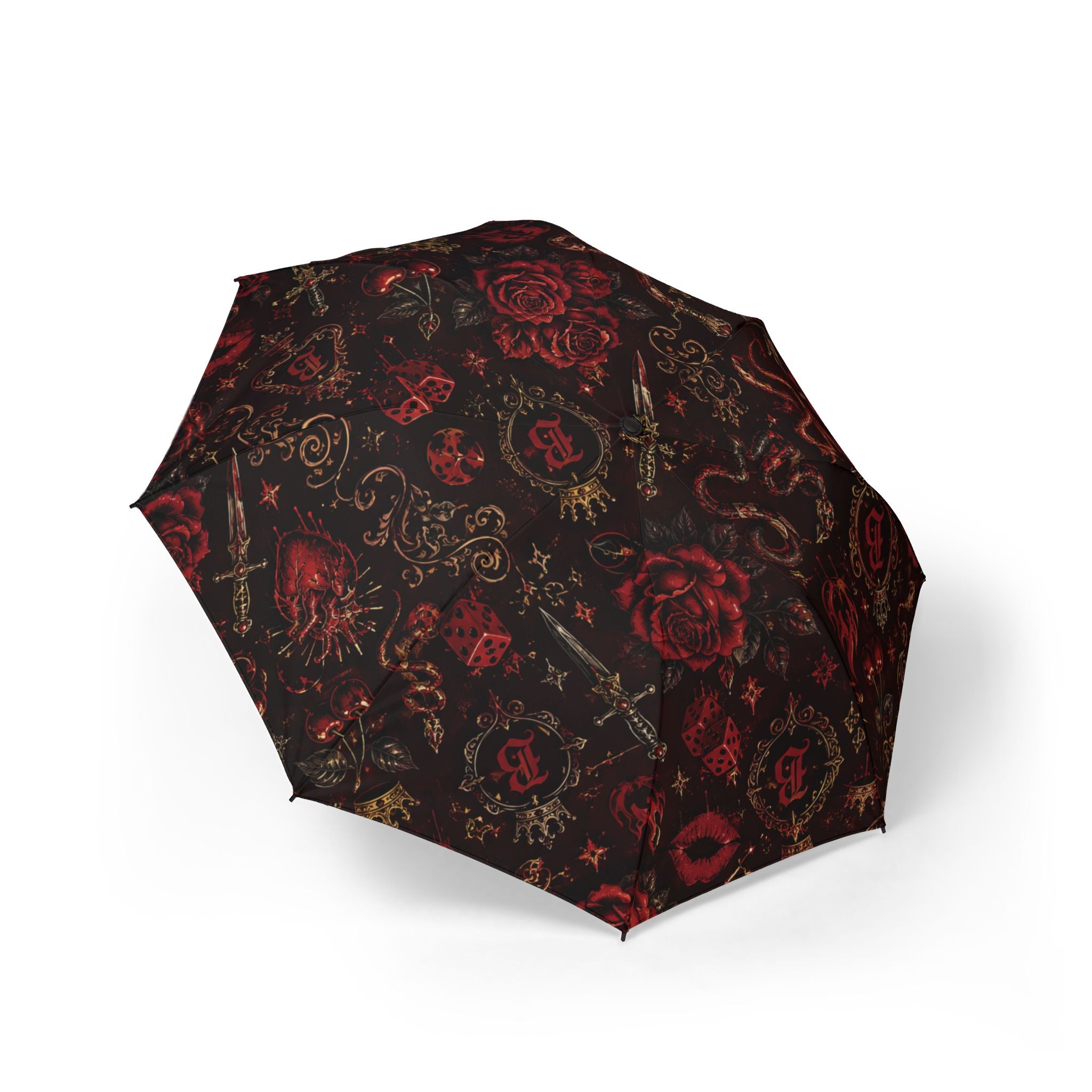 Baccam Red Roses Foldable Umbrella
