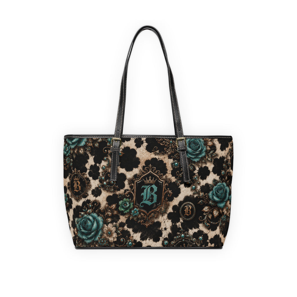 Baccam Cow print Leather Shoulder Bag