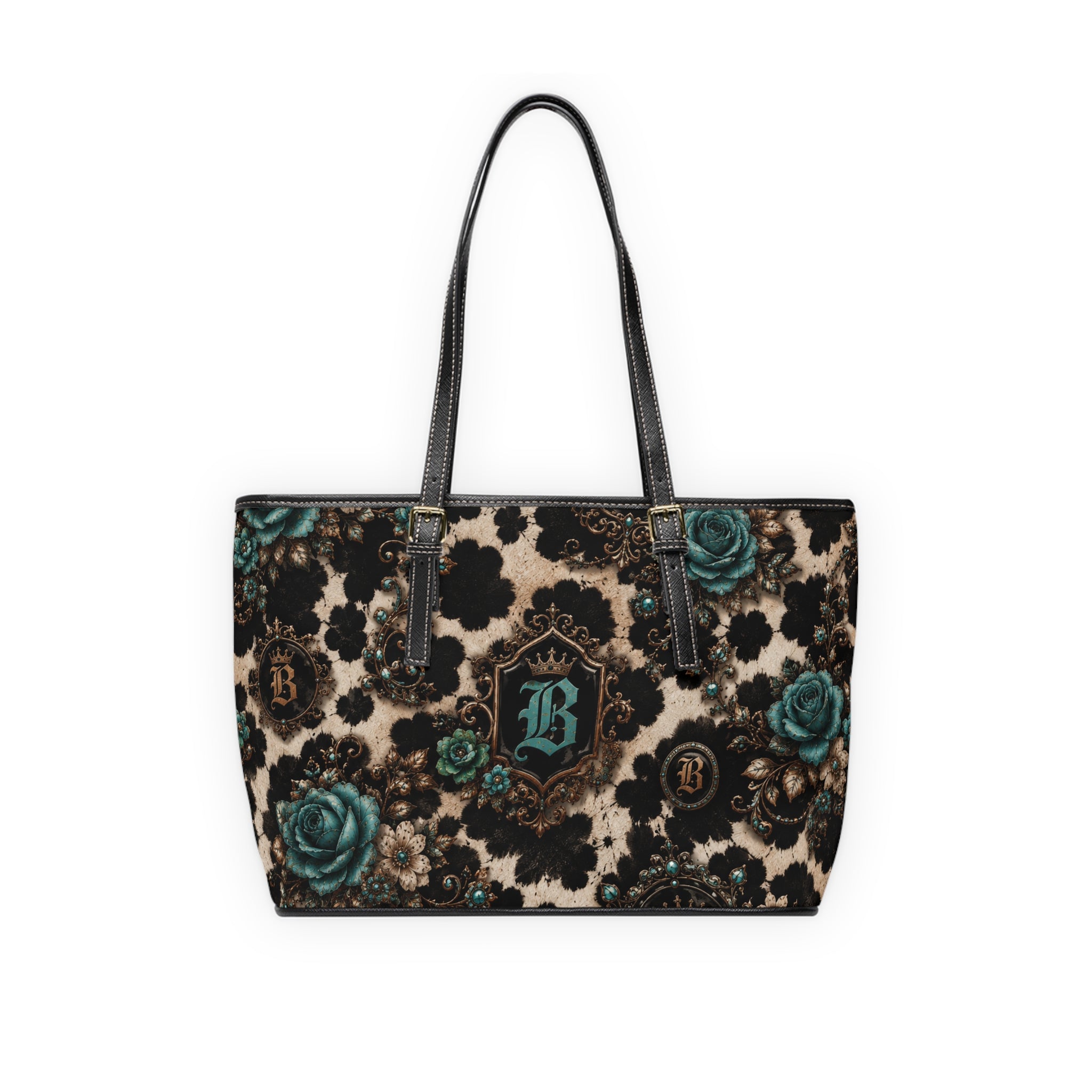 Baccam Cow print Leather Shoulder Bag
