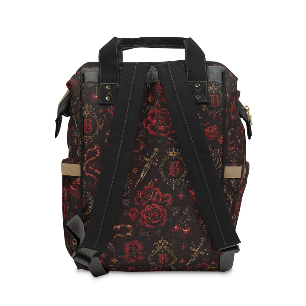 Baccam Red Tattoo Diaper Backpack
