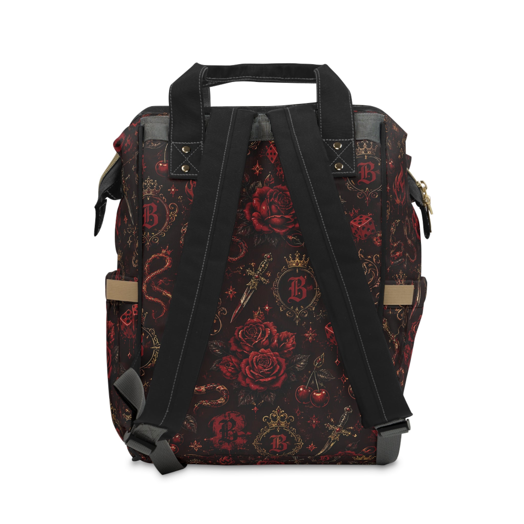 Baccam Red Tattoo Diaper Backpack