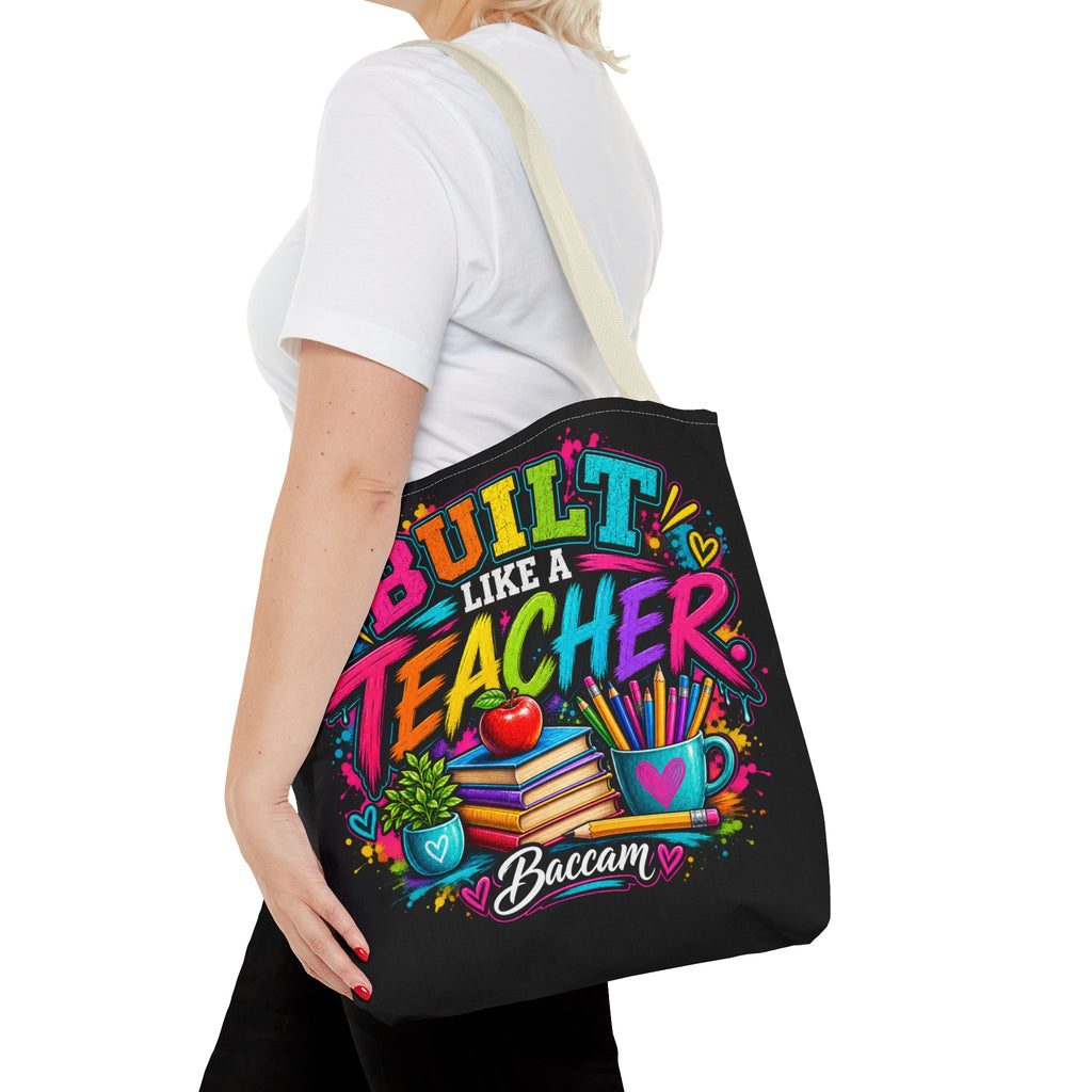 Built like a teacher Tote Bag (AOP)