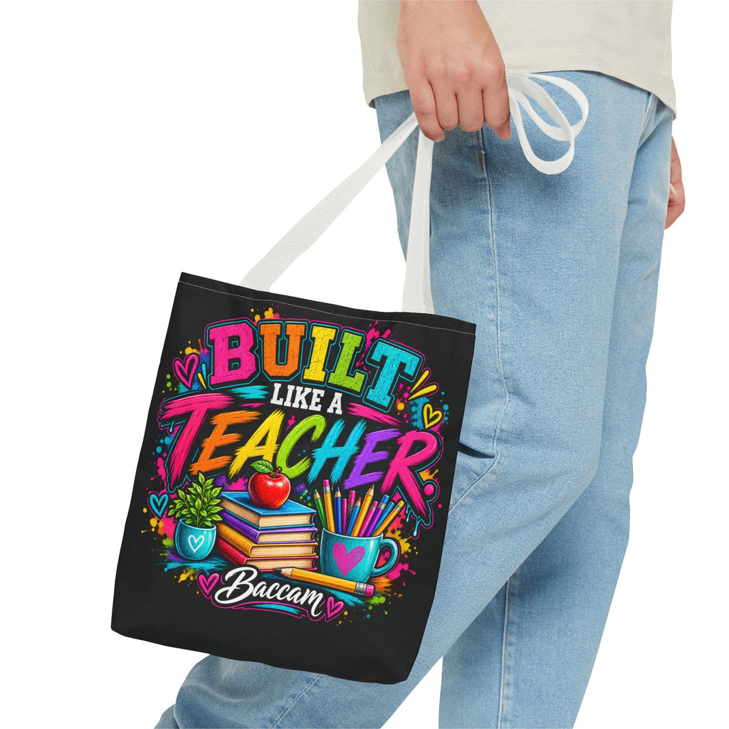 Built like a teacher Tote Bag (AOP)