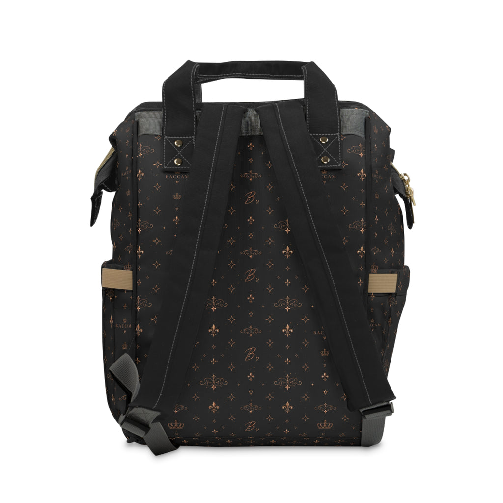 Baccam Black & Gold Diaper Backpack