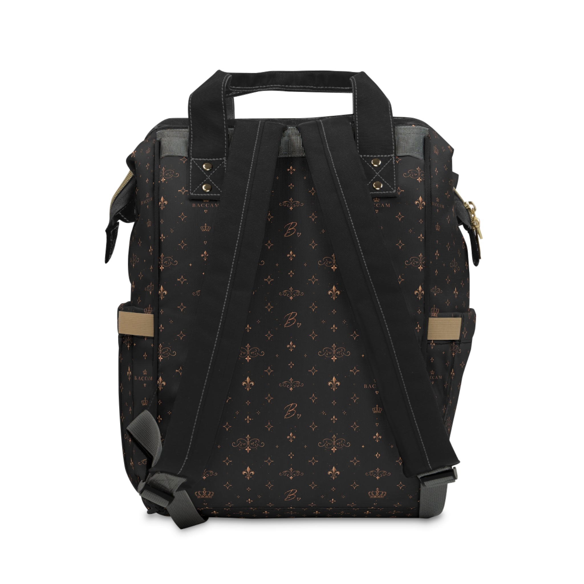 Baccam Black & Gold Diaper Backpack