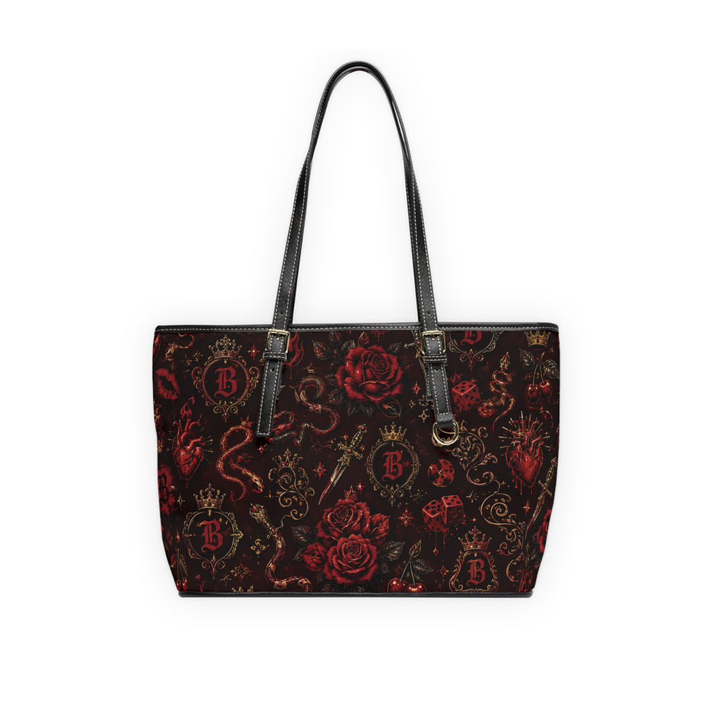 Baccam Red Leather Shoulder Bag