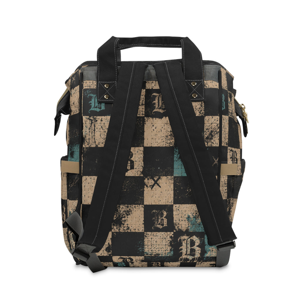 Baccam Checkered Diaper Backpack