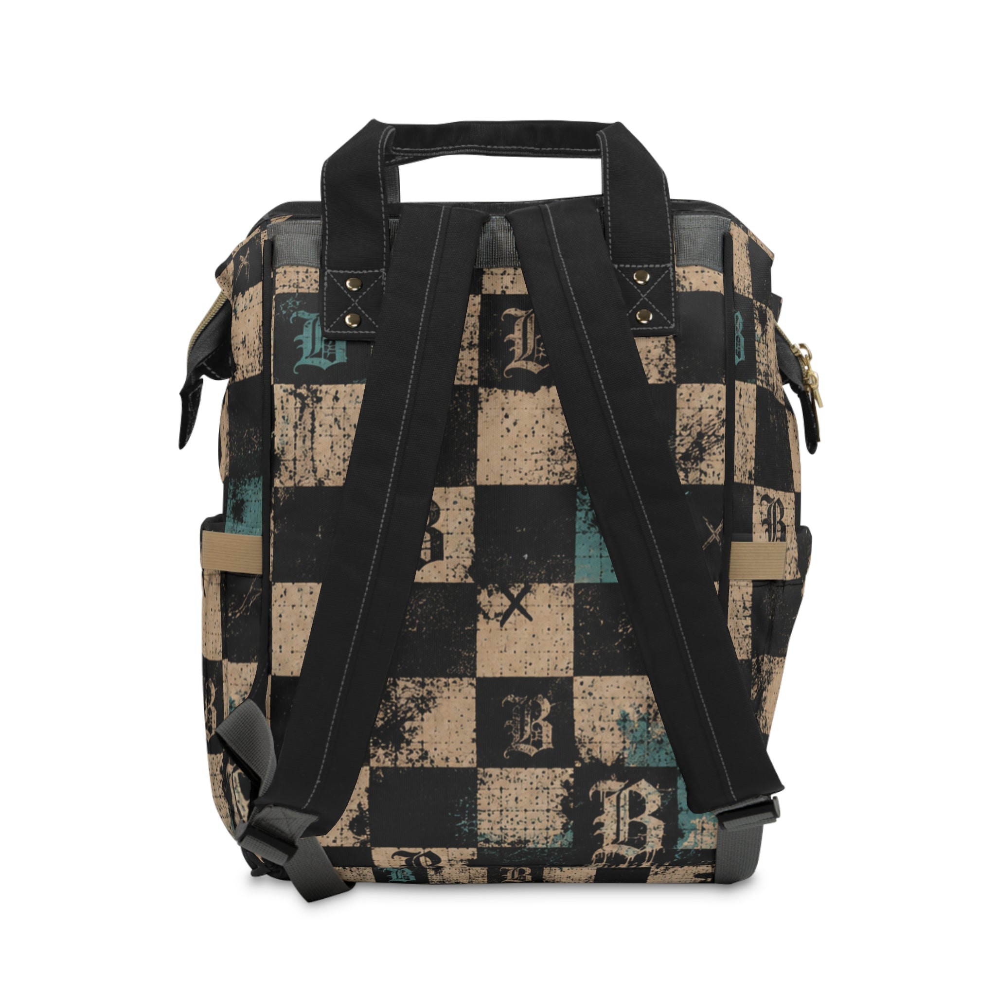 Baccam Checkered Diaper Backpack