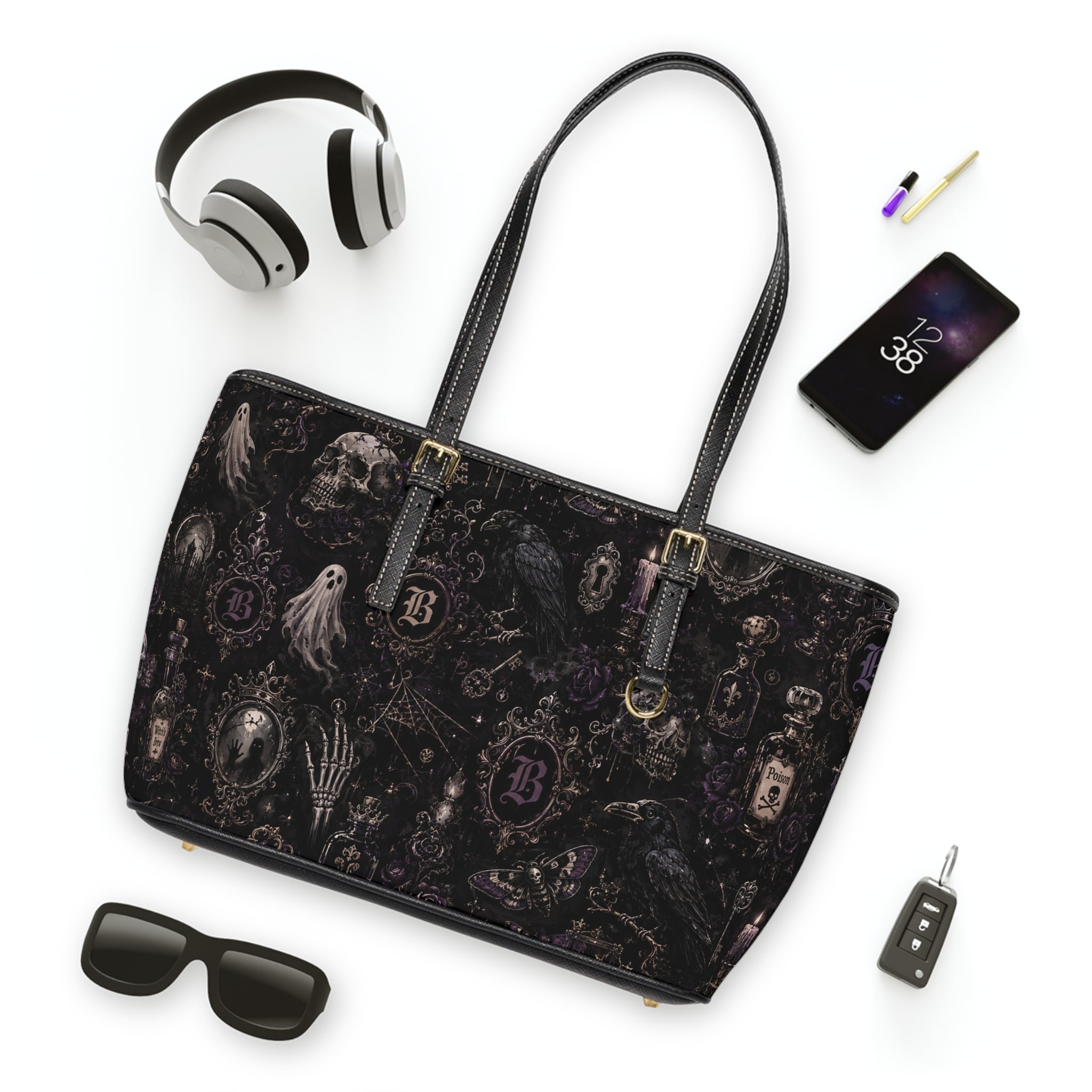 Baccam Spooky Leather Shoulder Bag