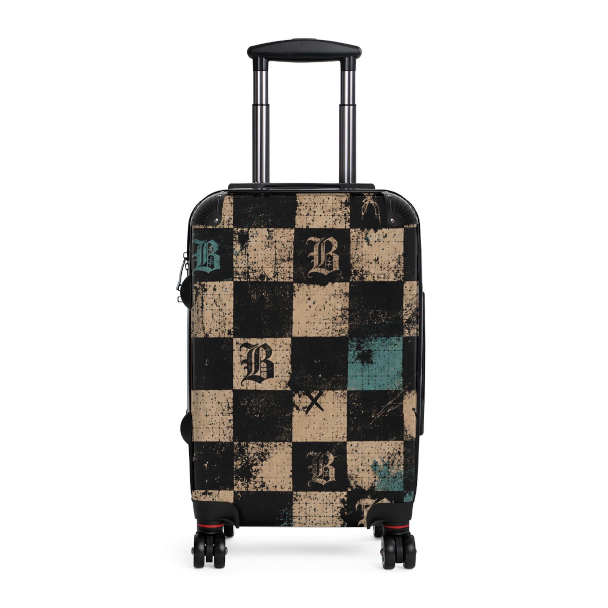 Baccam Checkered Suitcase