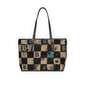 Baccam Checkered Leather Shoulder Bag