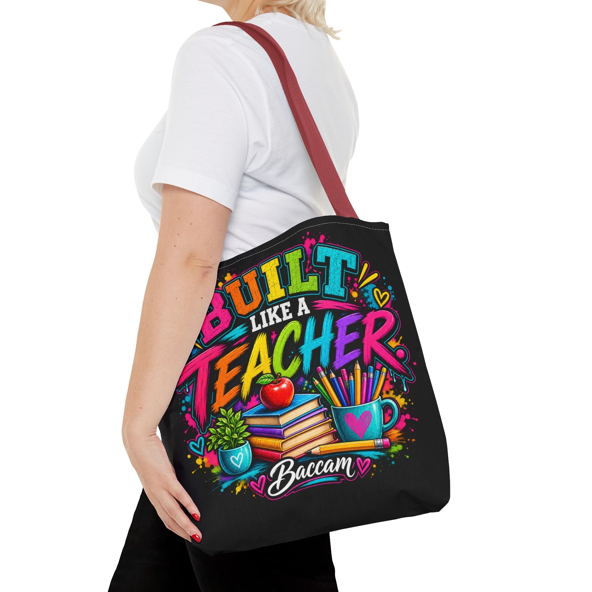 Built like a teacher Tote Bag (AOP)