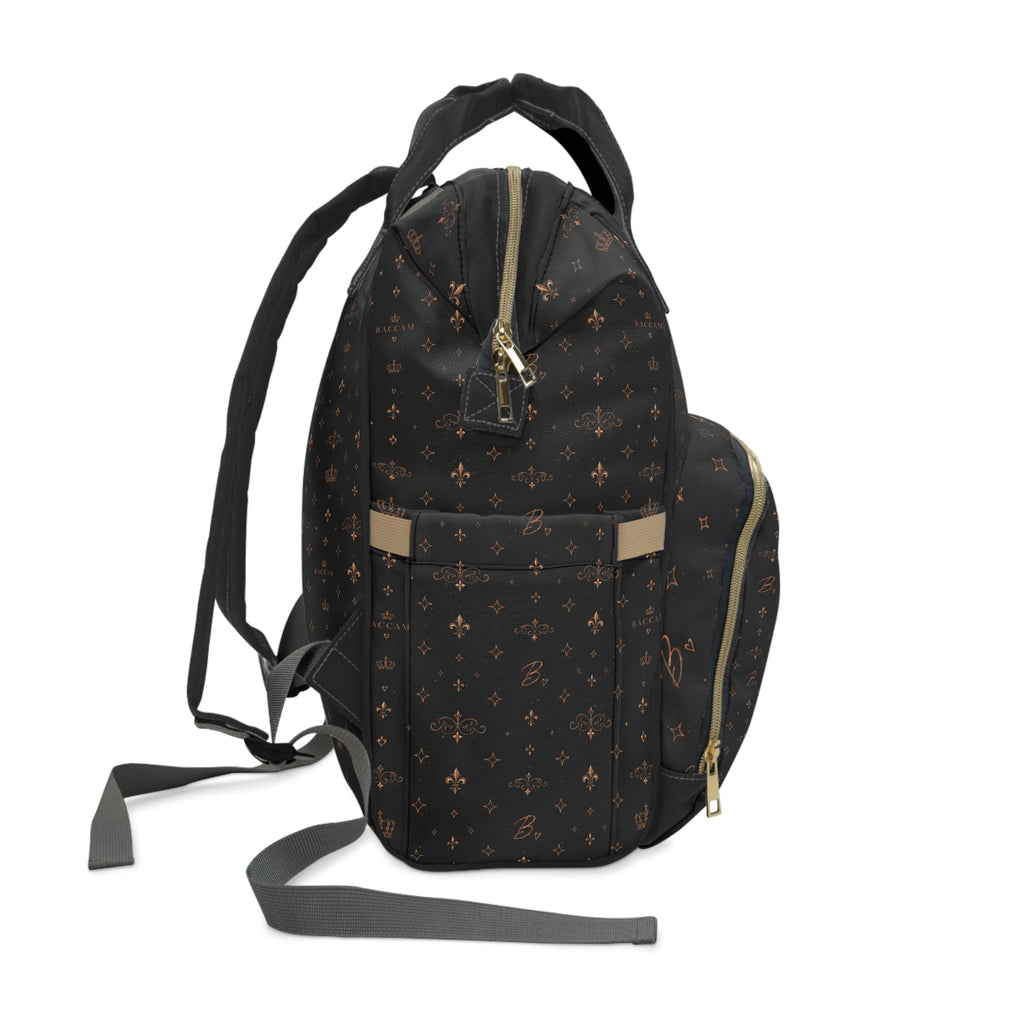Baccam Black & Gold Diaper Backpack