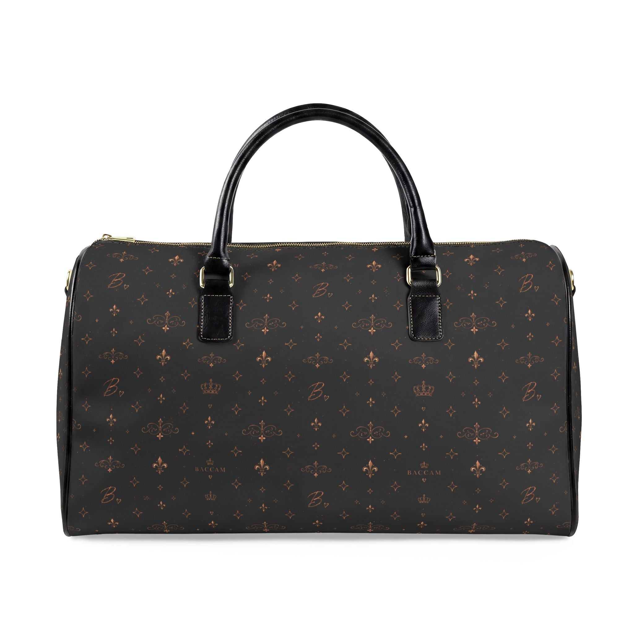 Baccam Signature Faux Leather Travel Bag