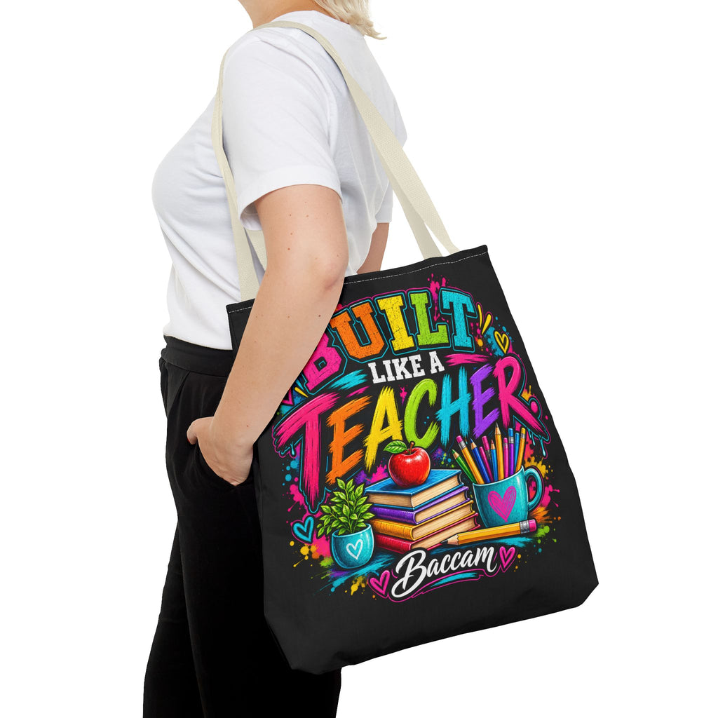 Built like a teacher Tote Bag (AOP)