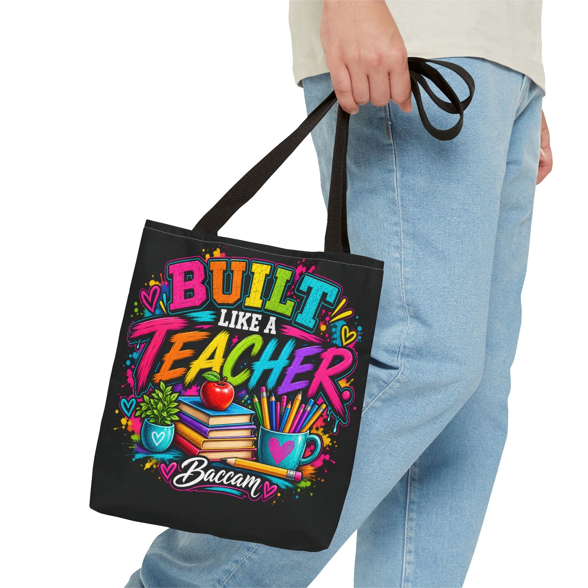 Built like a teacher Tote Bag (AOP)