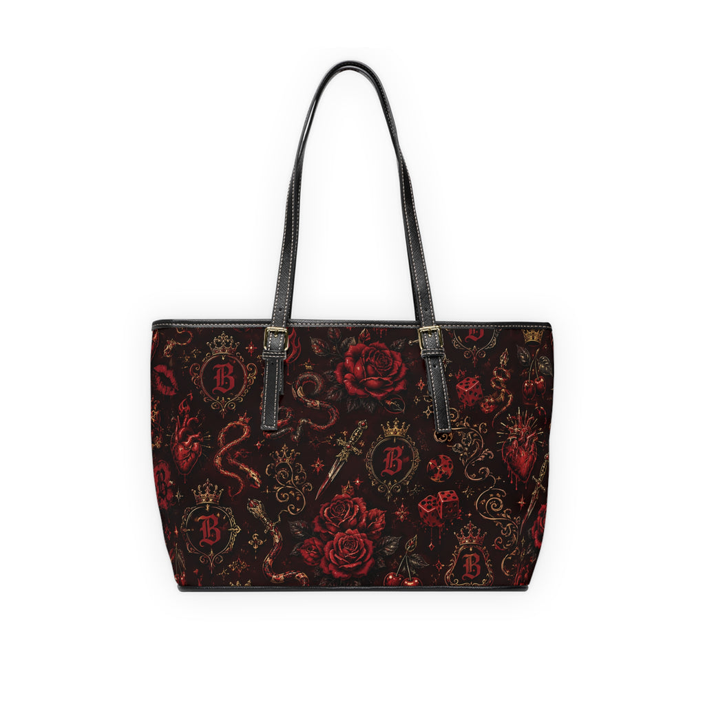Baccam Red Leather Shoulder Bag