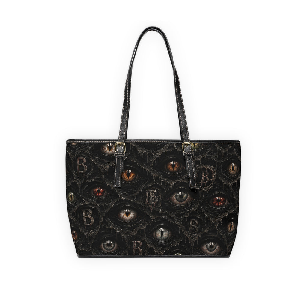 All eyes on you Leather Shoulder Bag
