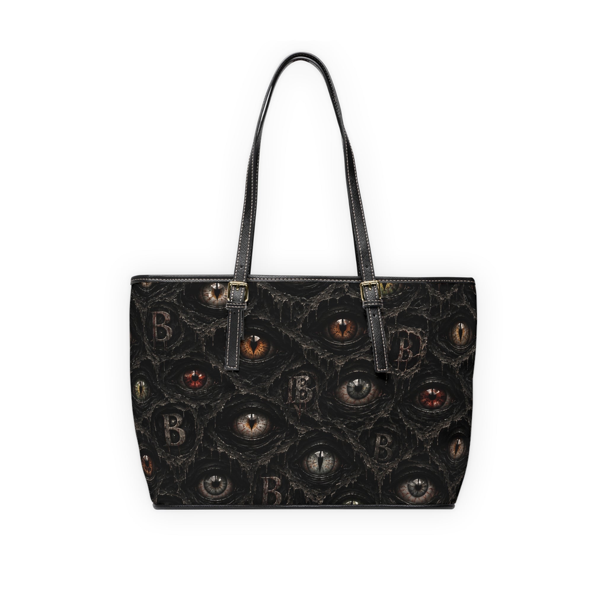 All eyes on you Leather Shoulder Bag