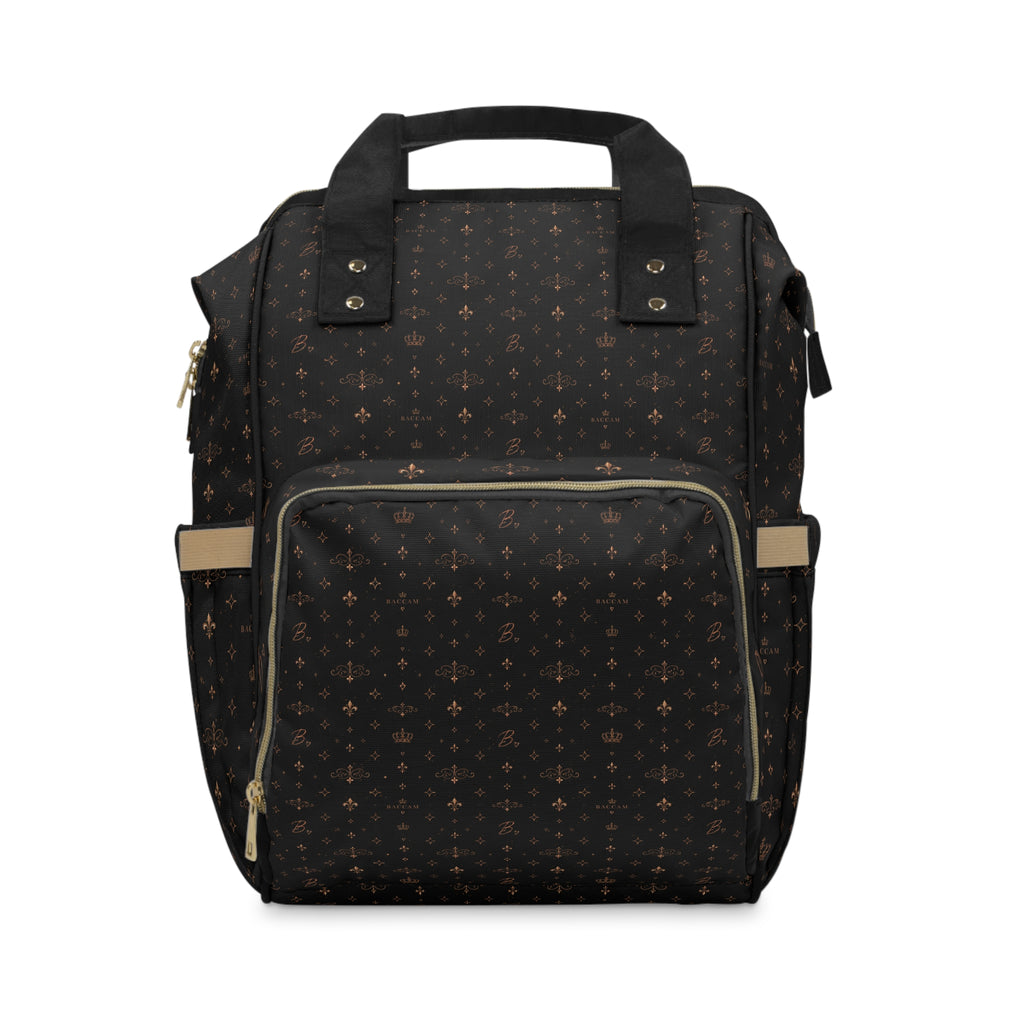 Baccam Black & Gold Diaper Backpack