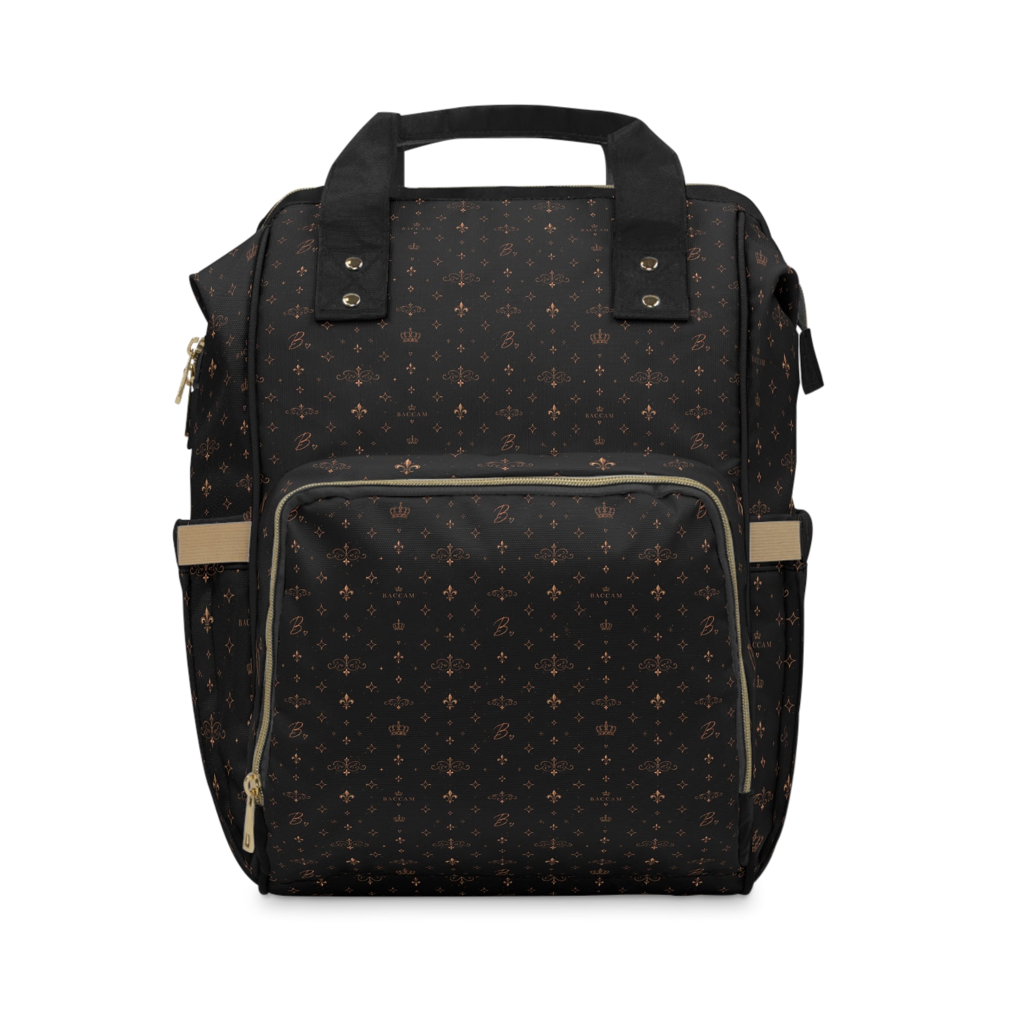 Baccam Black & Gold Diaper Backpack
