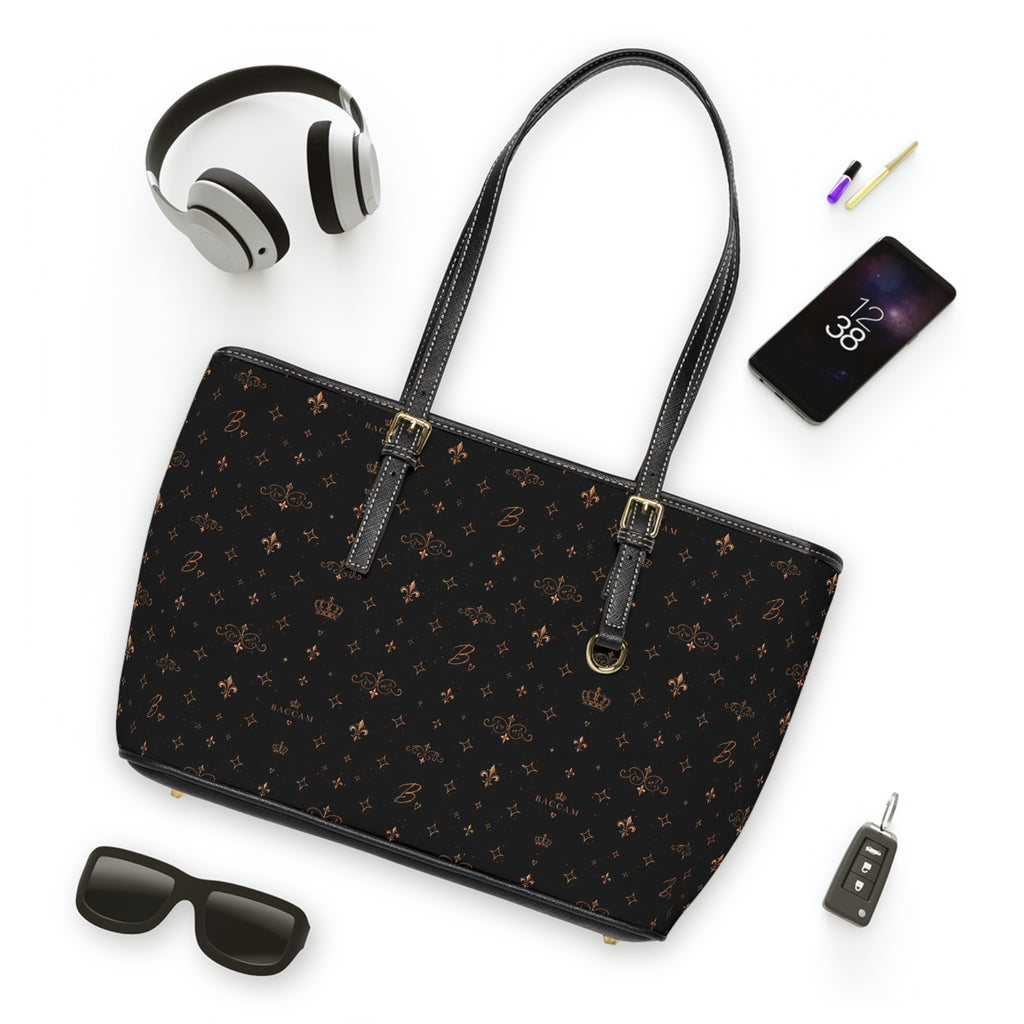 Baccam Signature Leather Shoulder Bag