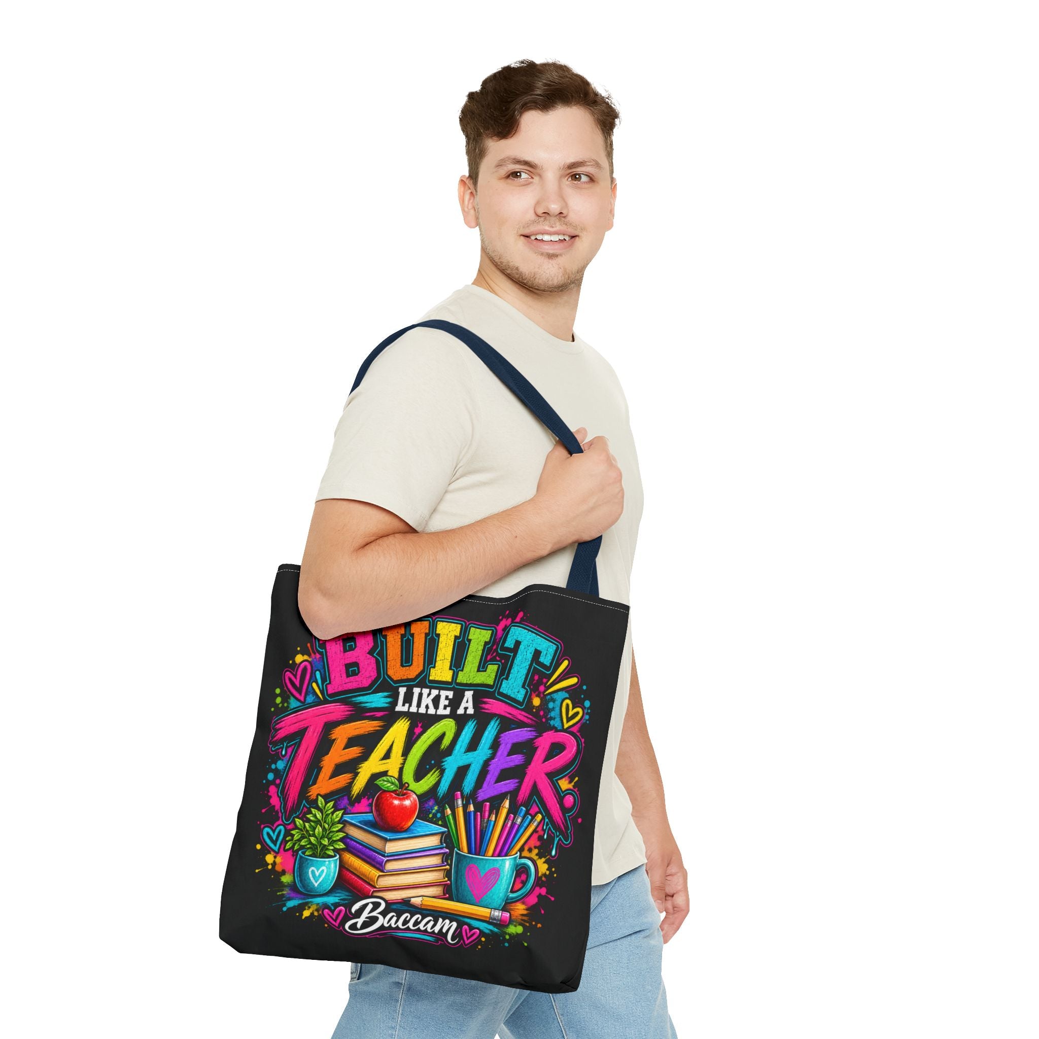 Built like a teacher Tote Bag (AOP)