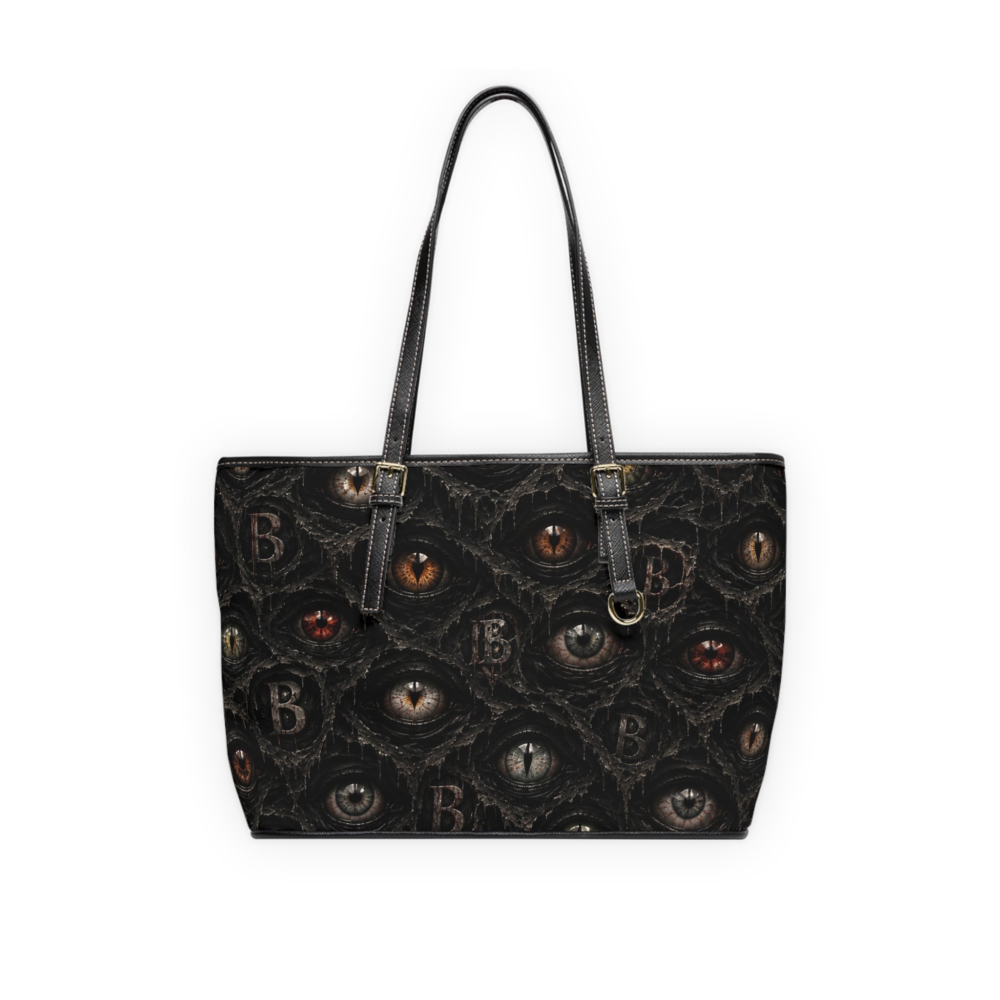 All eyes on you Leather Shoulder Bag