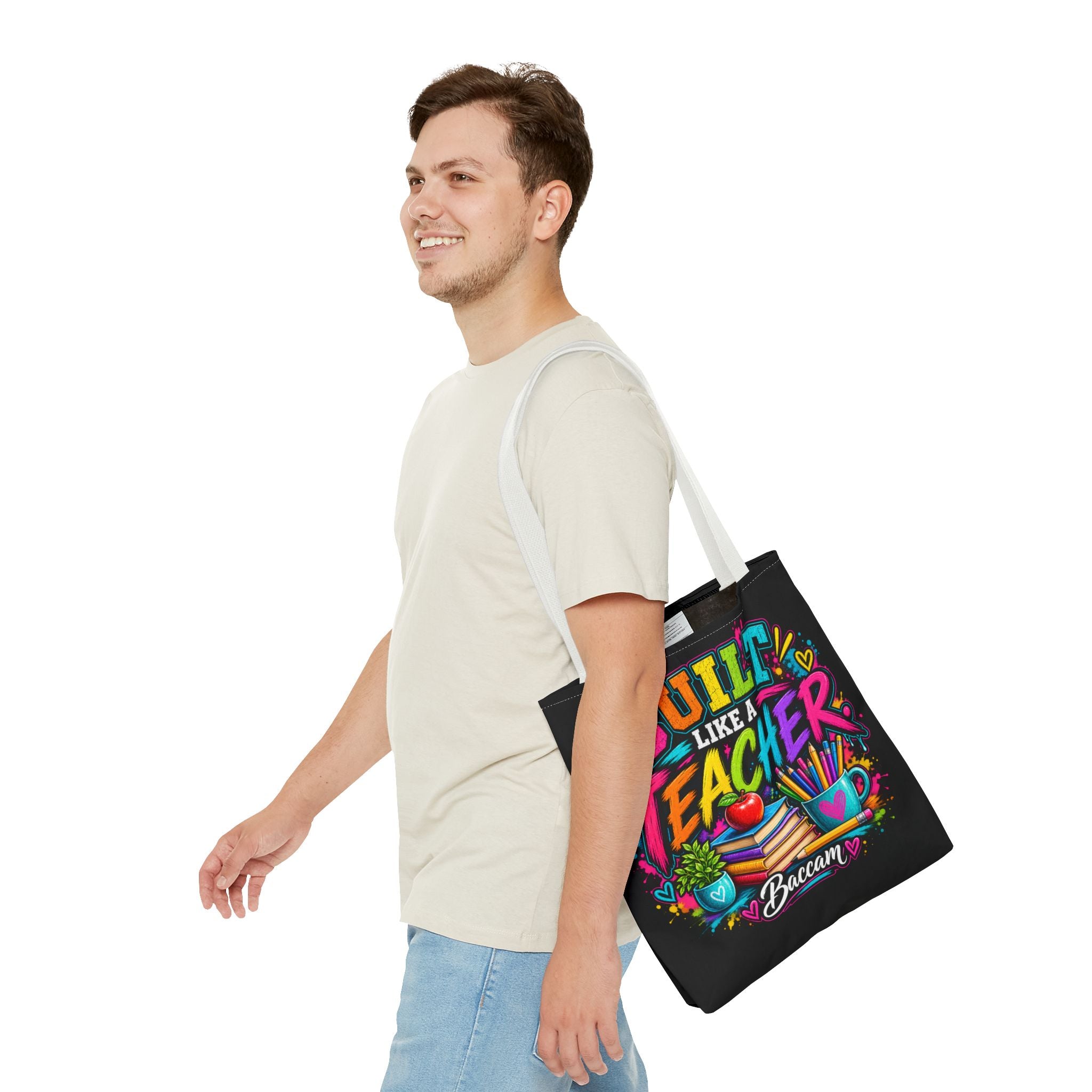 Built like a teacher Tote Bag (AOP)