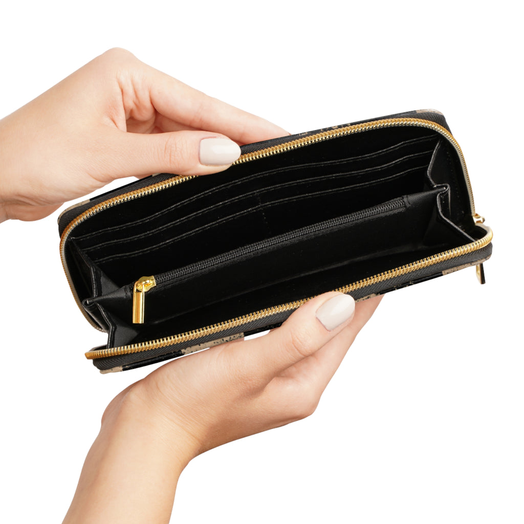 Baccam checkered Zipper Wallet