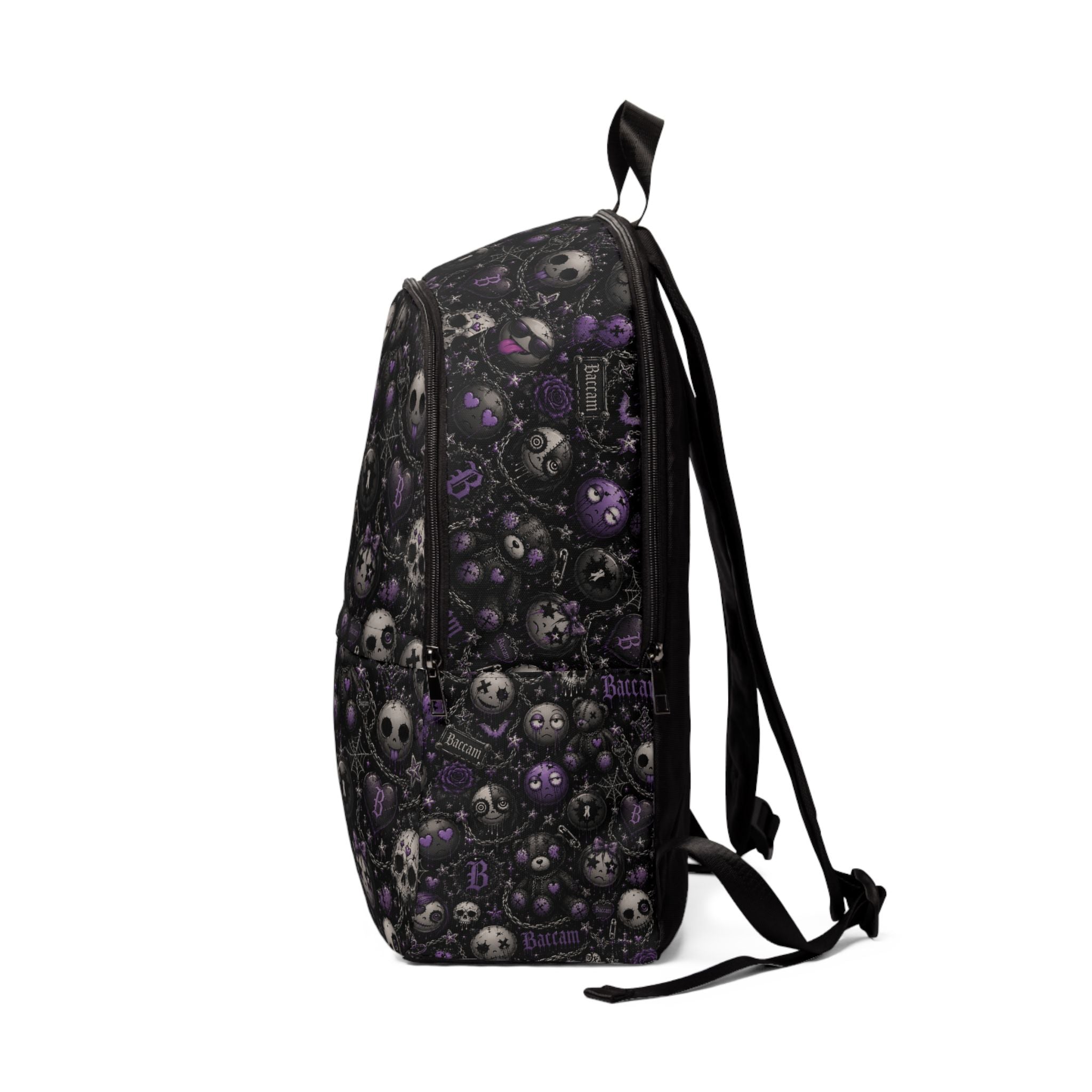 Gothic emoji Fabric Backpack