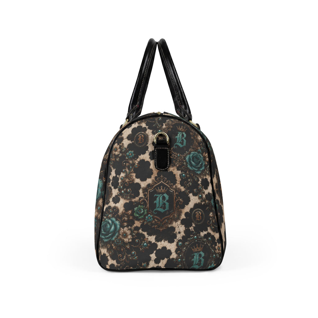 Baccam Cow Print Faux Leather Travel Bag