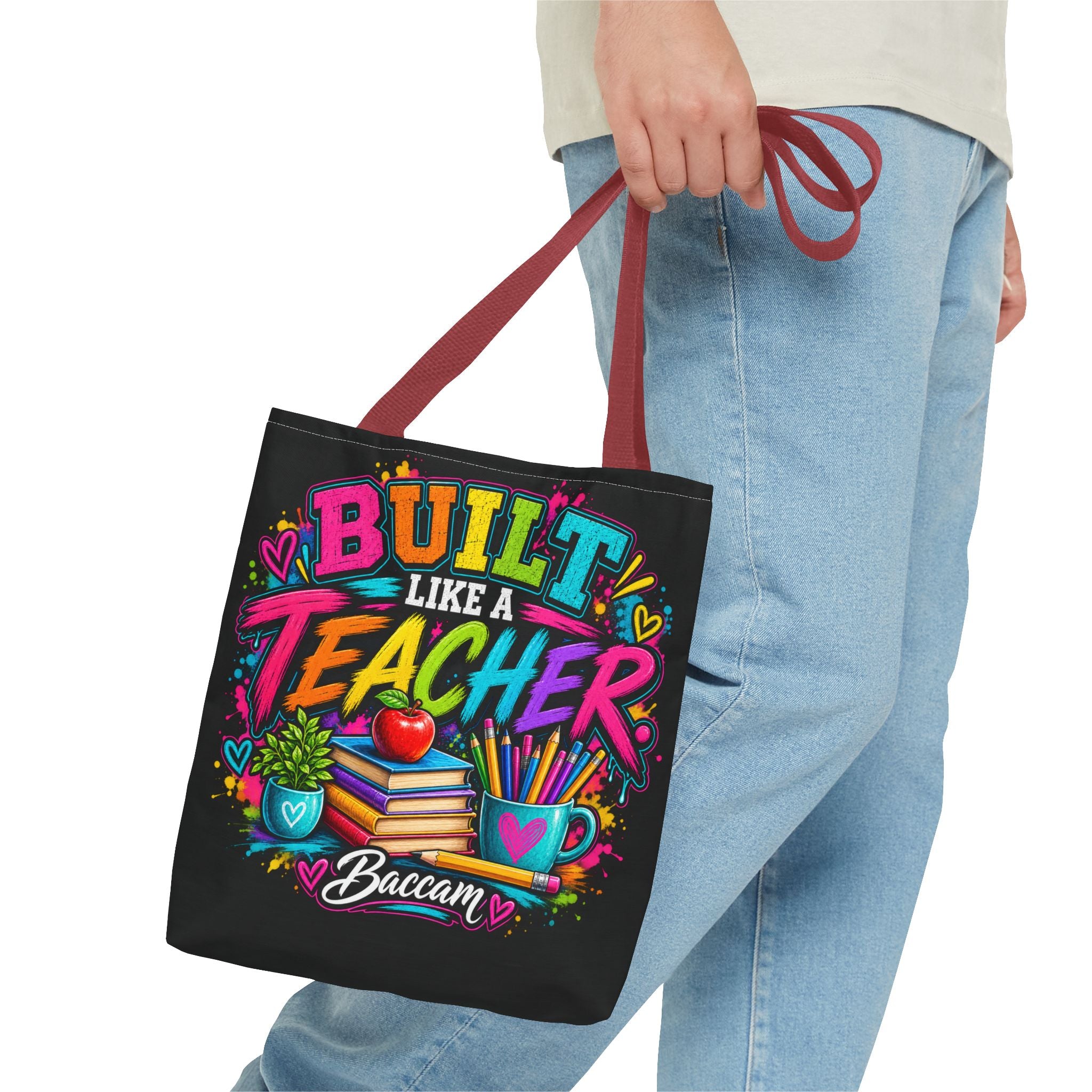 Built like a teacher Tote Bag (AOP)