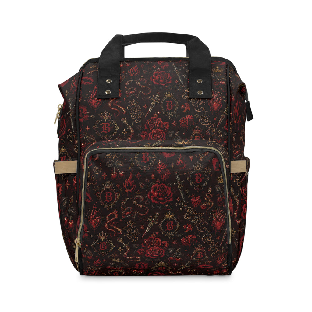 Baccam Red Tattoo Diaper Backpack