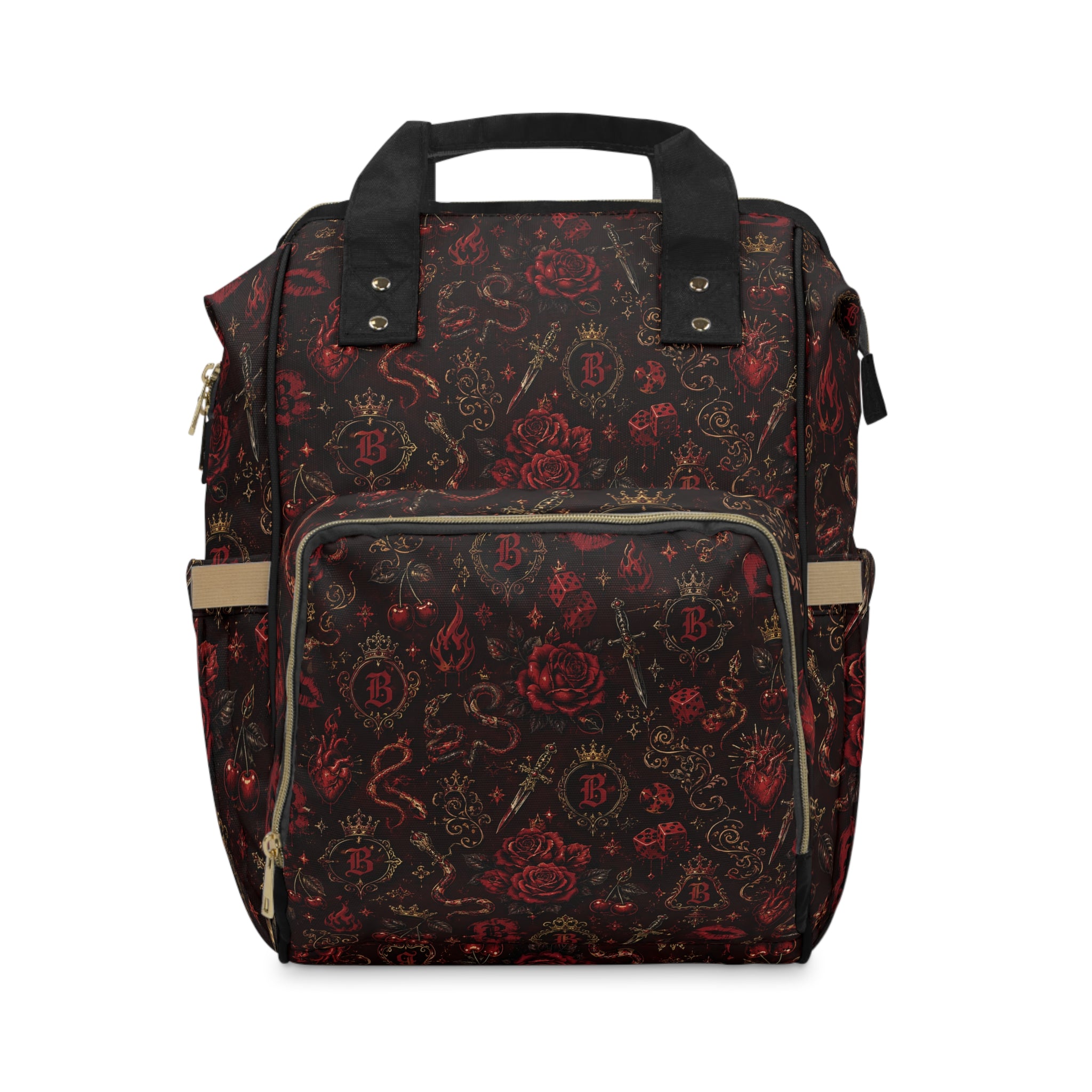 Baccam Red Tattoo Diaper Backpack