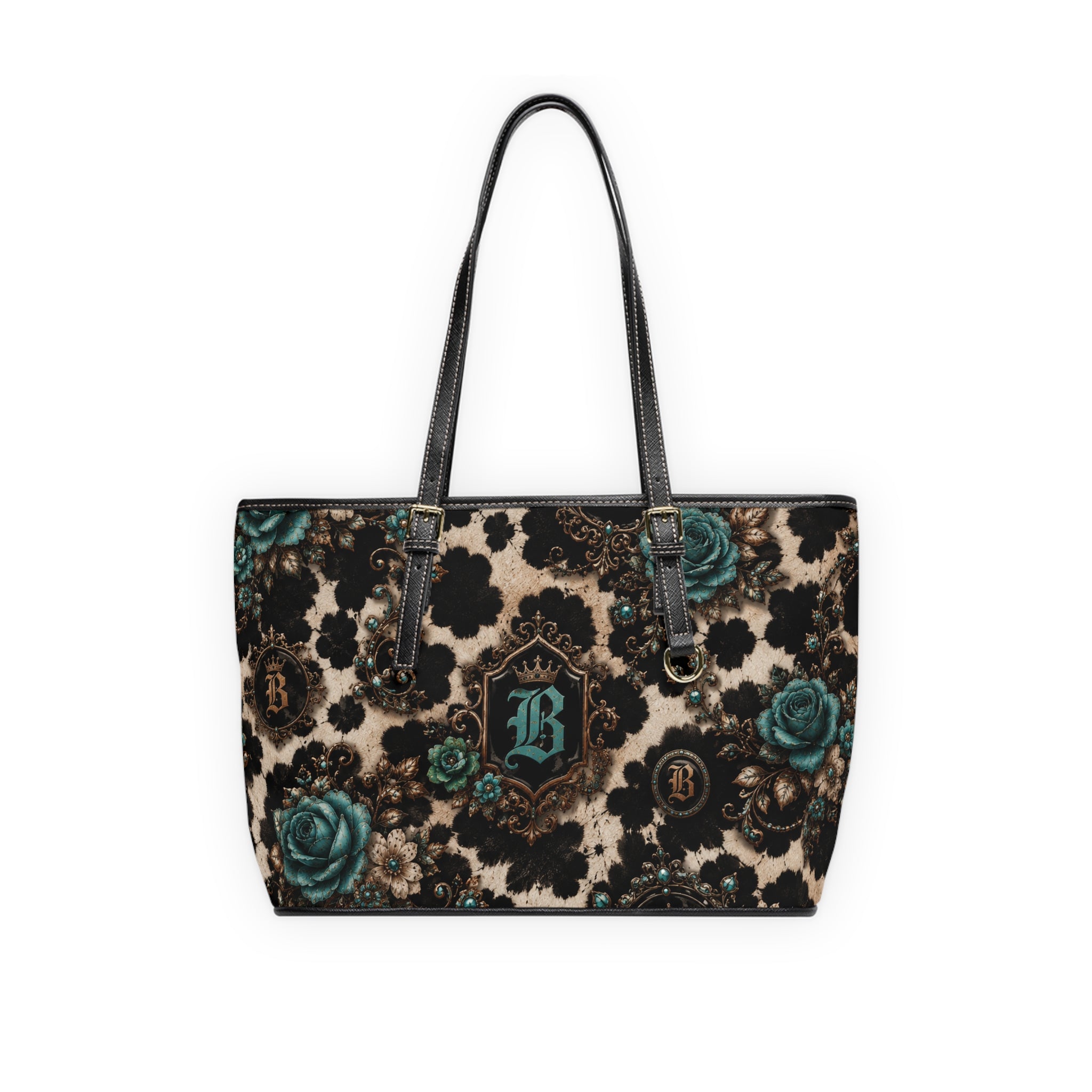 Baccam Cow print Leather Shoulder Bag