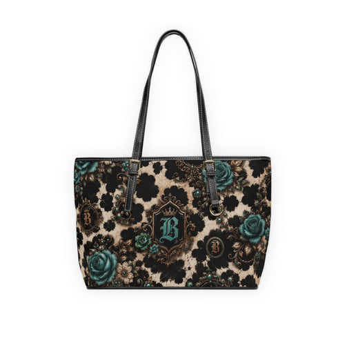 Baccam Cow print Leather Shoulder Bag