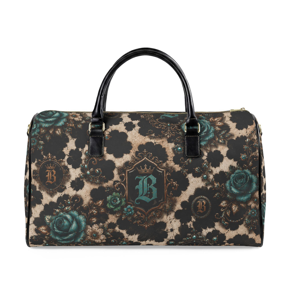 Baccam Cow Print Faux Leather Travel Bag