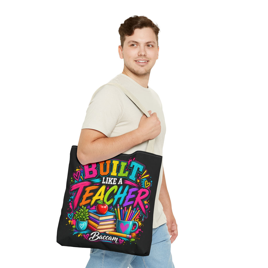 Built like a teacher Tote Bag (AOP)