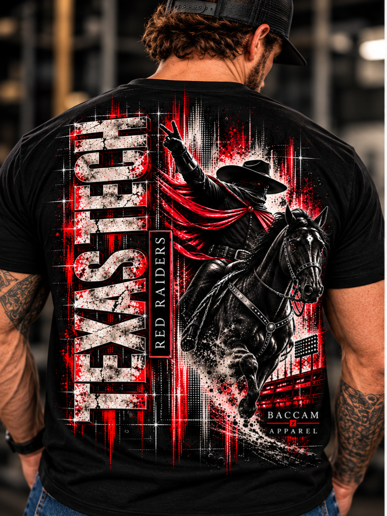 Masked Rider – Texas Tech Red Raiders Graphic Tee