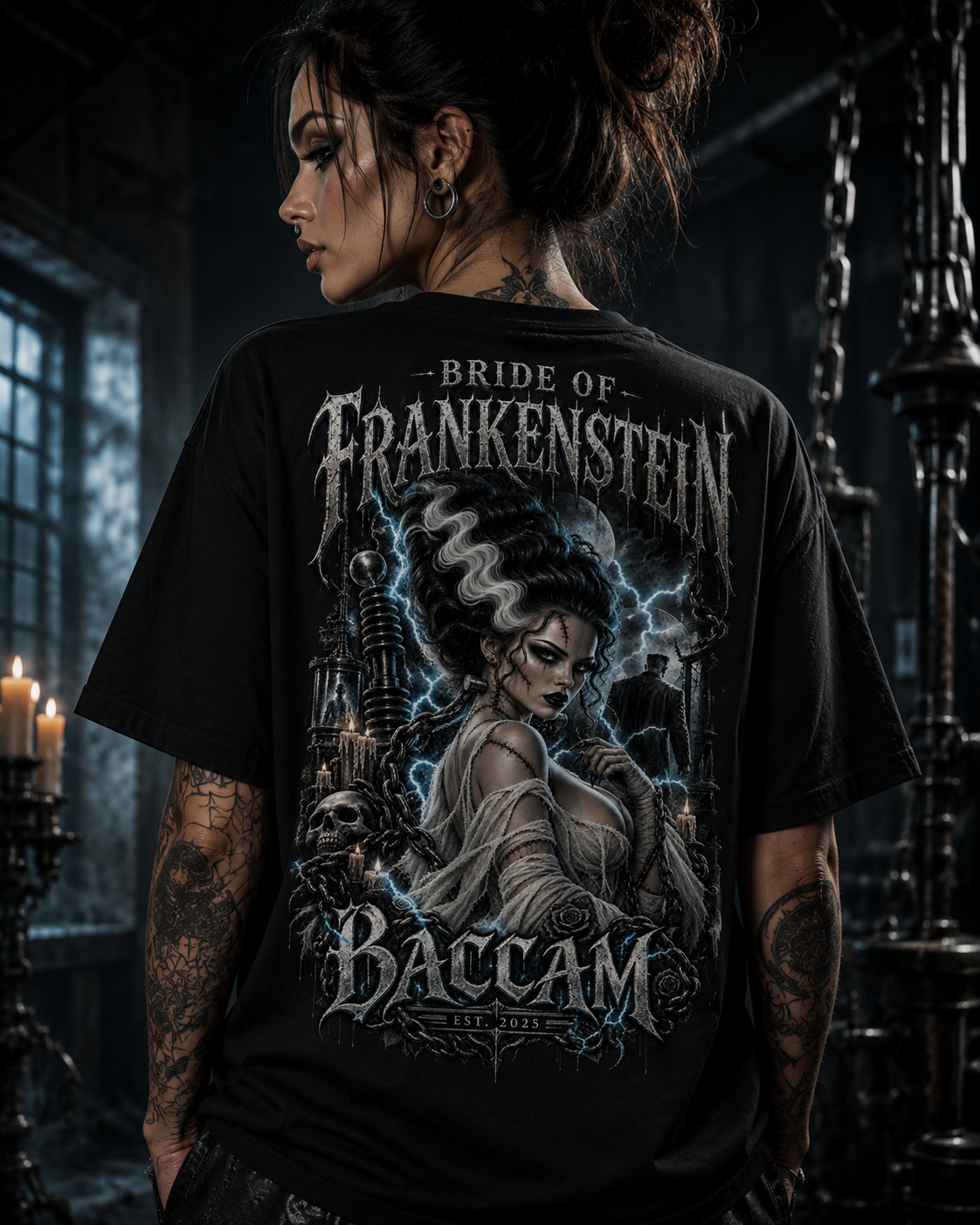 Electric Bride | Bride of Frankenstein Horror Tee