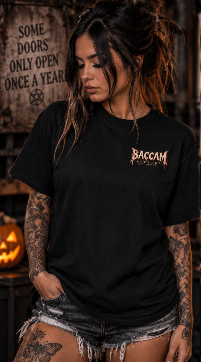 Once a Year | Halloween Horror Graphic Tee | Baccam Apparel
