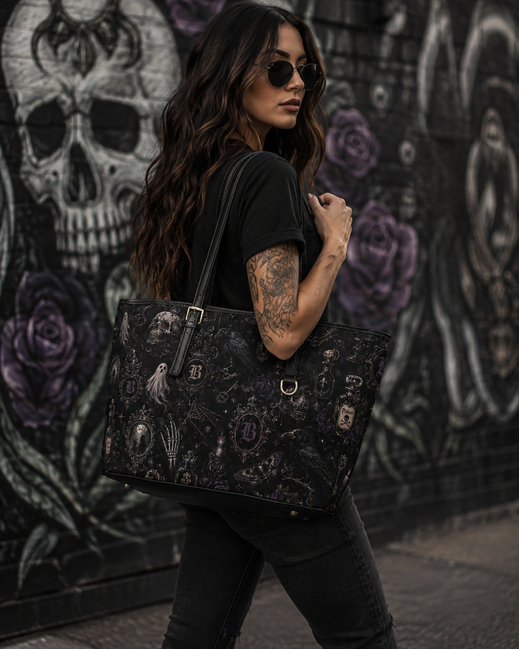 Baccam Spooky Leather Shoulder Bag
