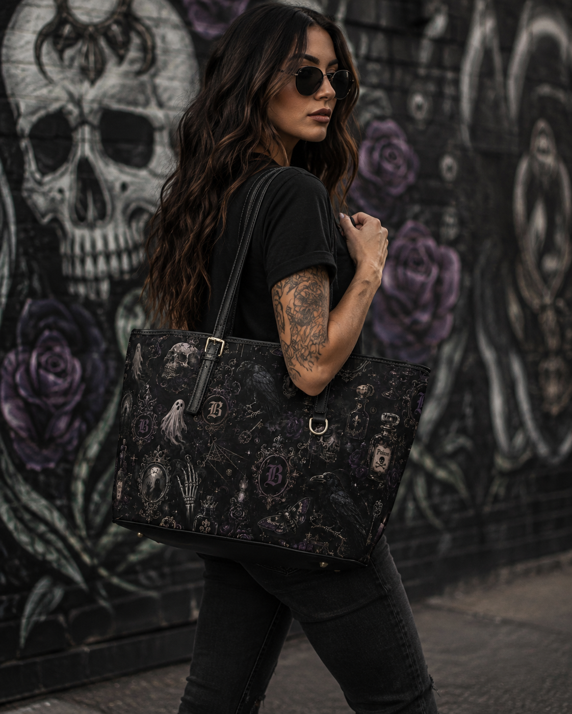 Baccam Spooky Leather Shoulder Bag
