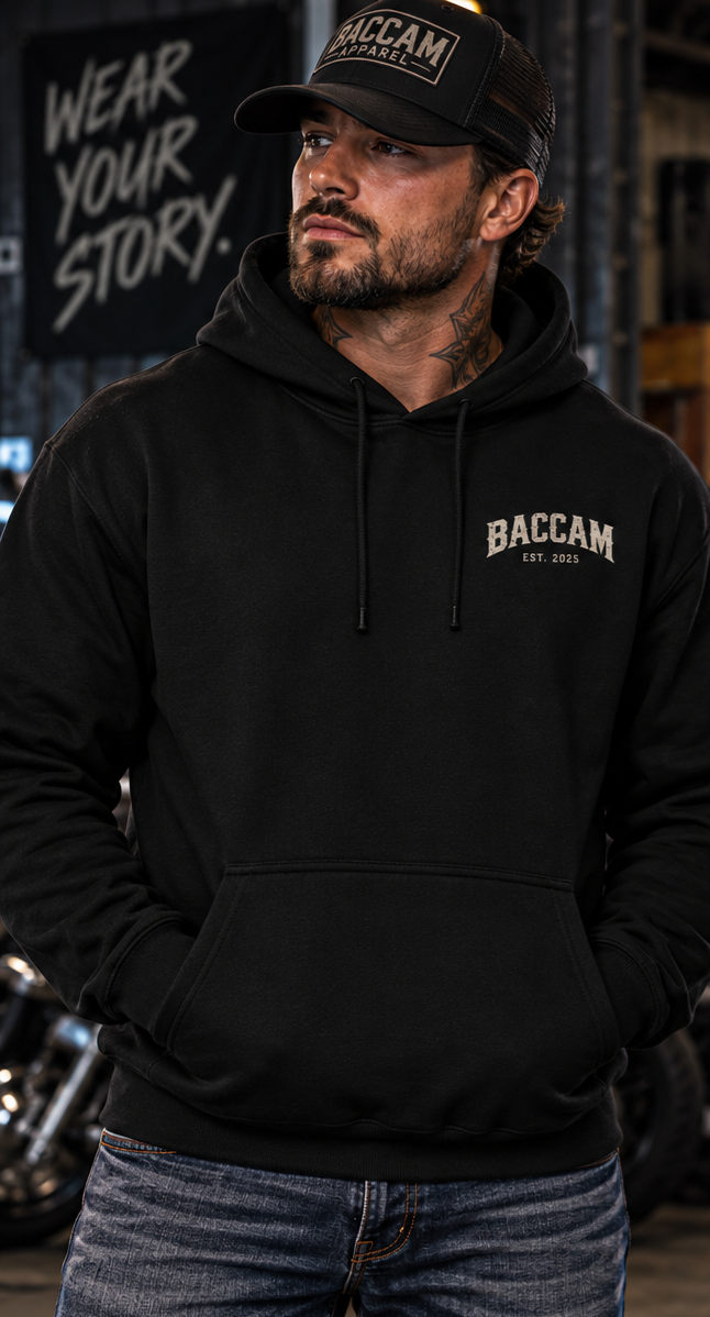 Baccam Ride Hard Stay True Hoodie